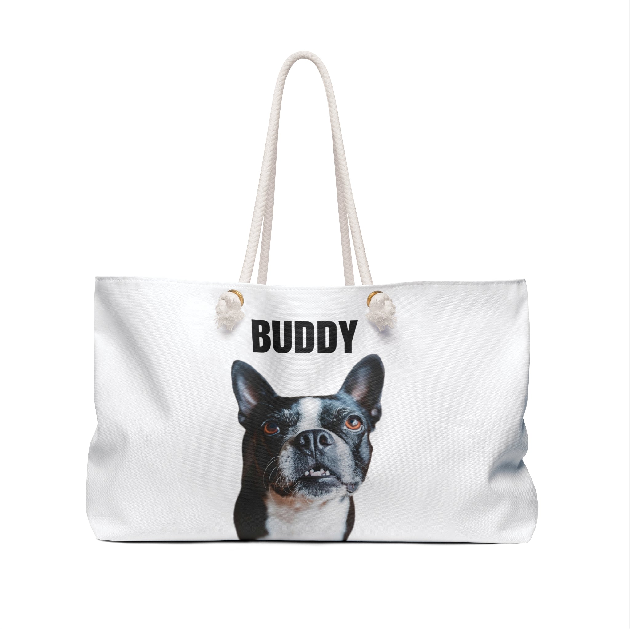 Custom Weekender Bag Using Dog Photo(s) + Name(s)