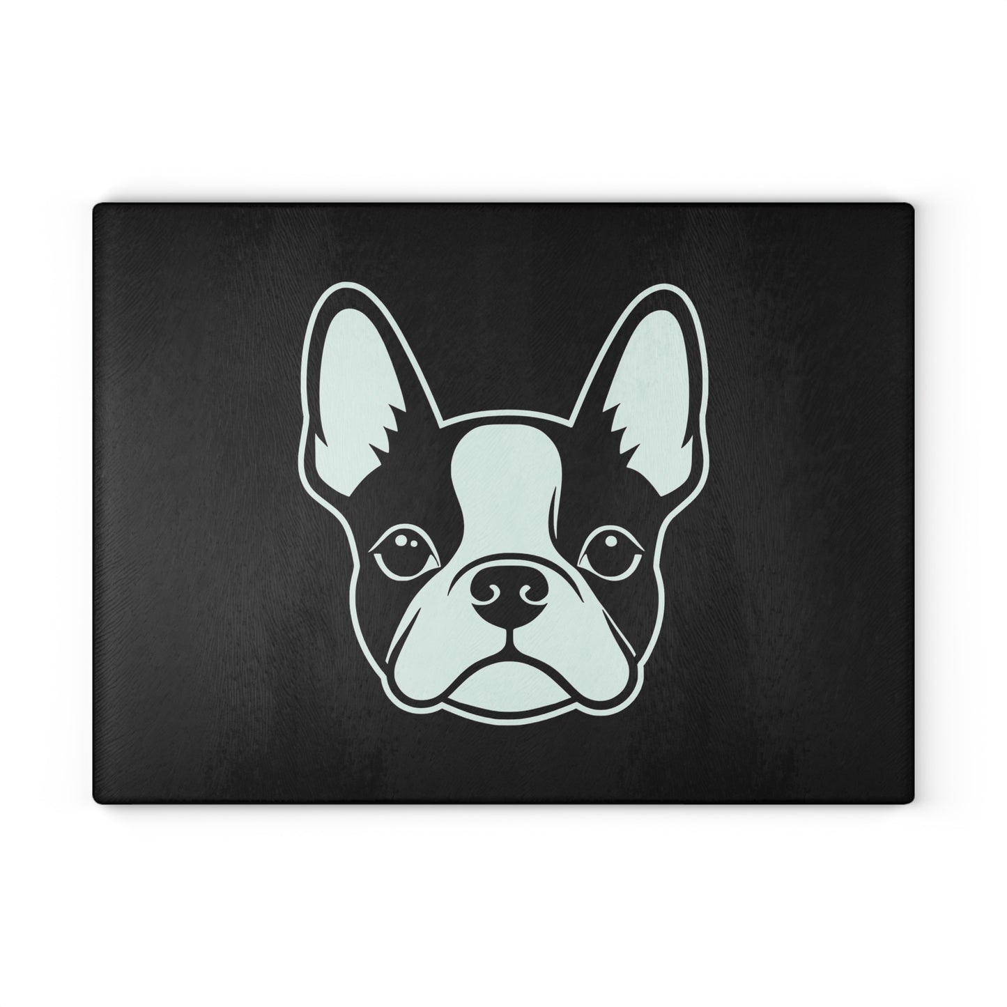 Bostie Face Glass Cutting Board - Black