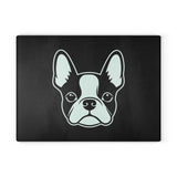 Bostie Face Glass Cutting Board - Black