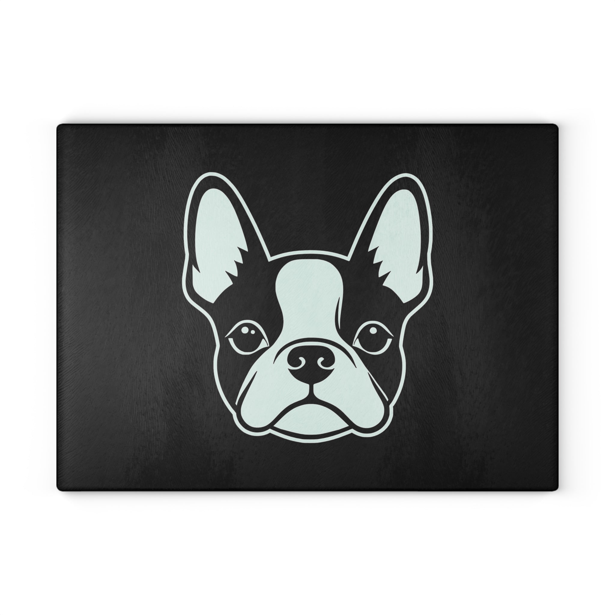 Bostie Face Glass Cutting Board - Black