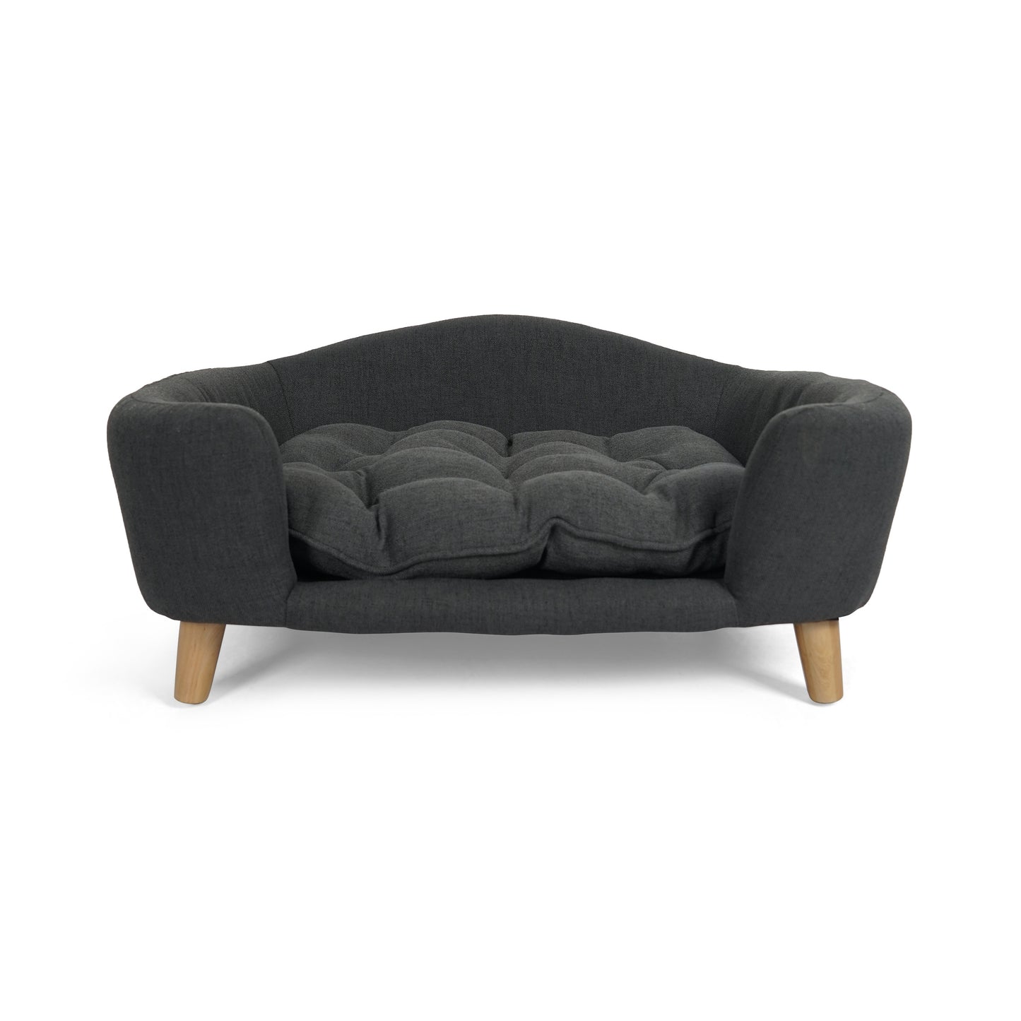 Mid-Century Modern Dog Bed - Dark Gray