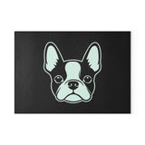 Bostie Face Glass Cutting Board - Black