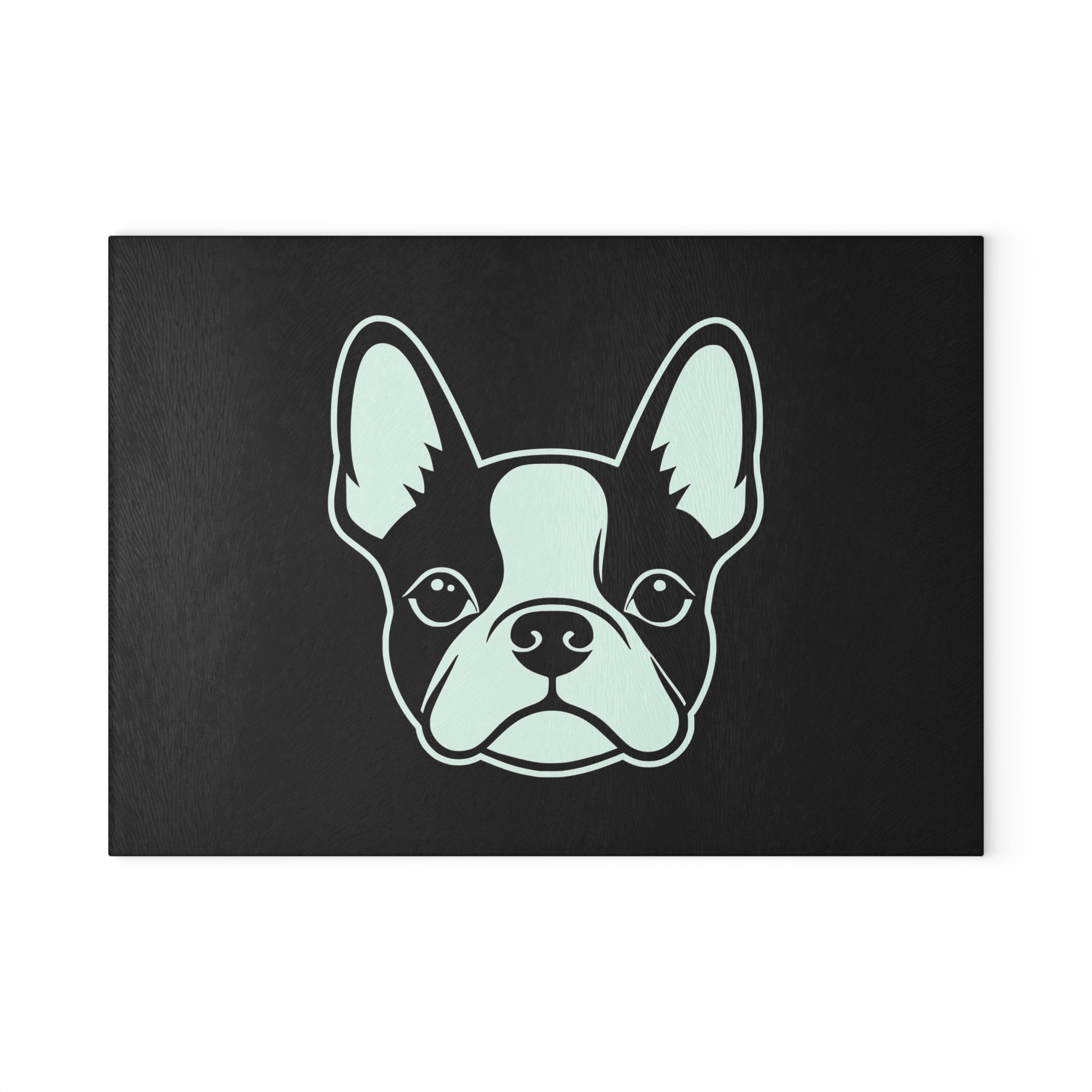 Bostie Face Glass Cutting Board - Black