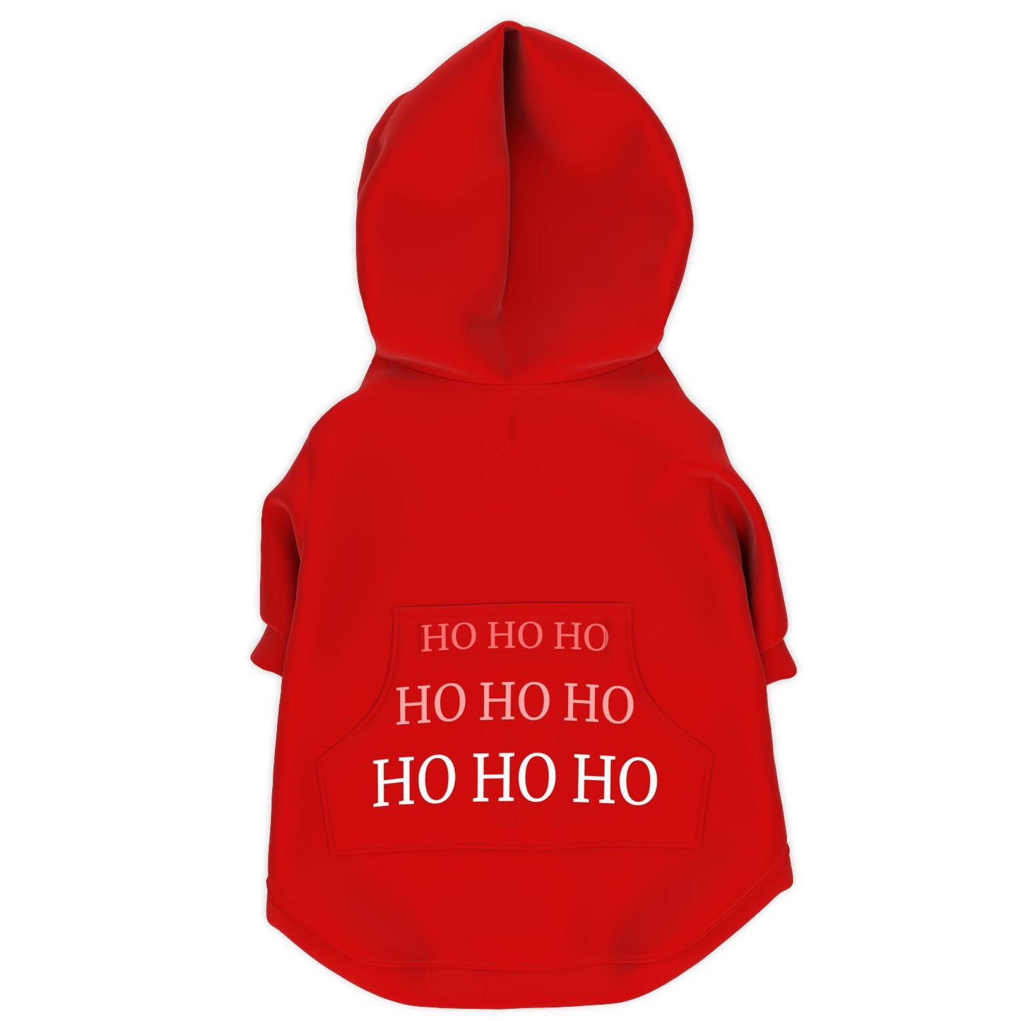 Red Holiday Dog Zip-Up Hoodie - Ho Ho Ho copy copy