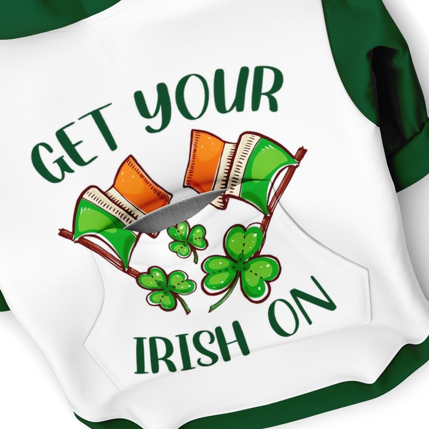 Get Your Irish On Saint Patrick Dog Zip-Up Hoodie