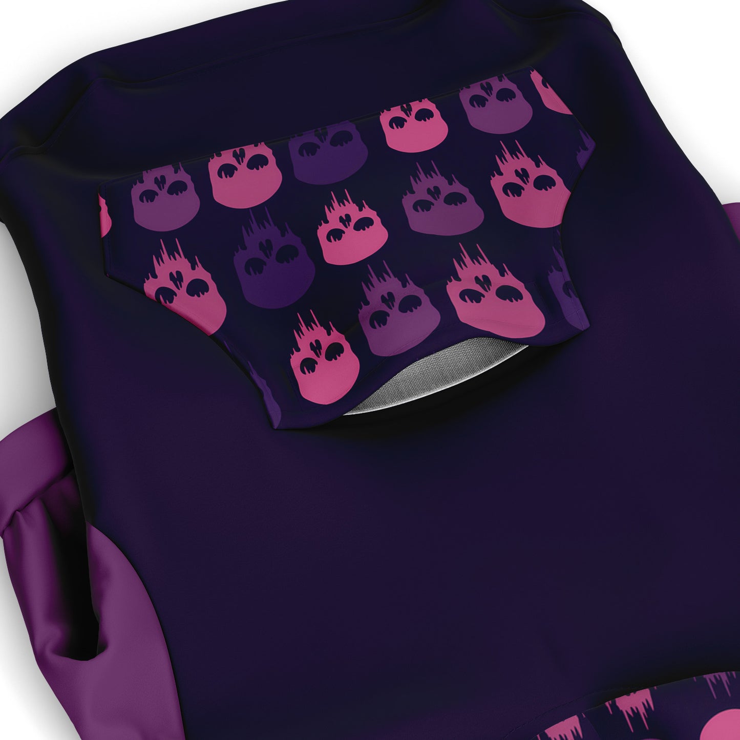 Dog Zip-Up Hoodie - Halloween Skulls