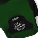 I'm A Boston Terrier Not A French Bulldog Zip-Up Dog Hoodie - Green and Black