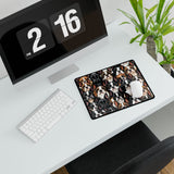 Boston Terrier Dogs Crowd Desk Mat - Stylish Office Accessory for Pet Lovers