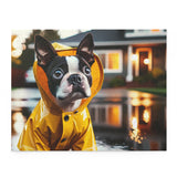 Rainy Day Boston Terrier Dog Puzzle (120, 252, 500-Piece)