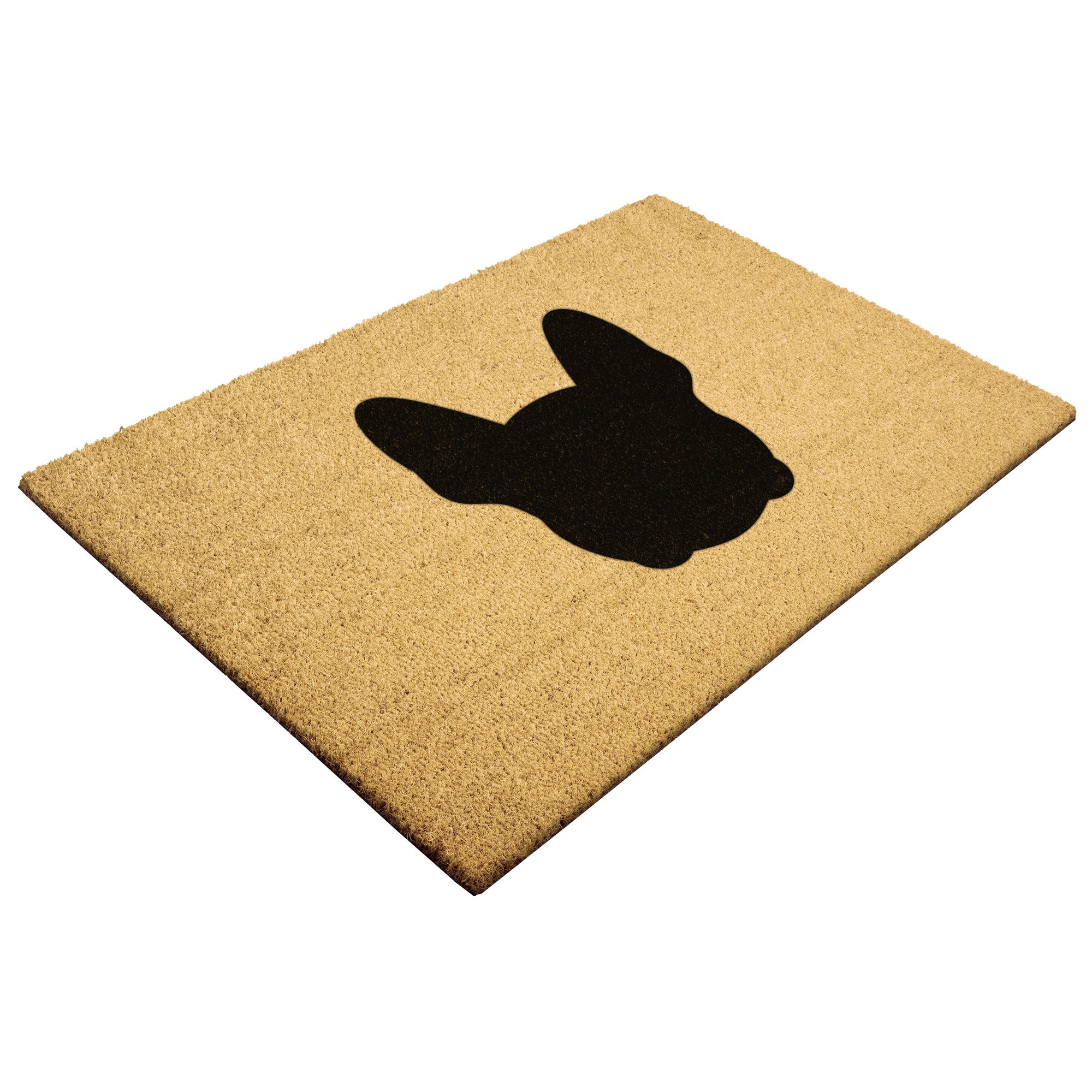 Bostie Face Silhouette Outdoor Mat