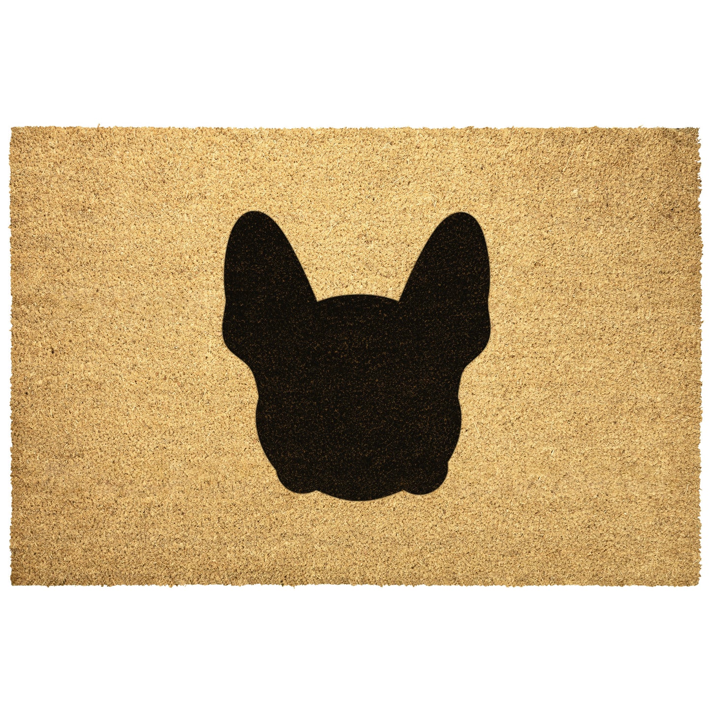 Bostie Face Silhouette Outdoor Mat