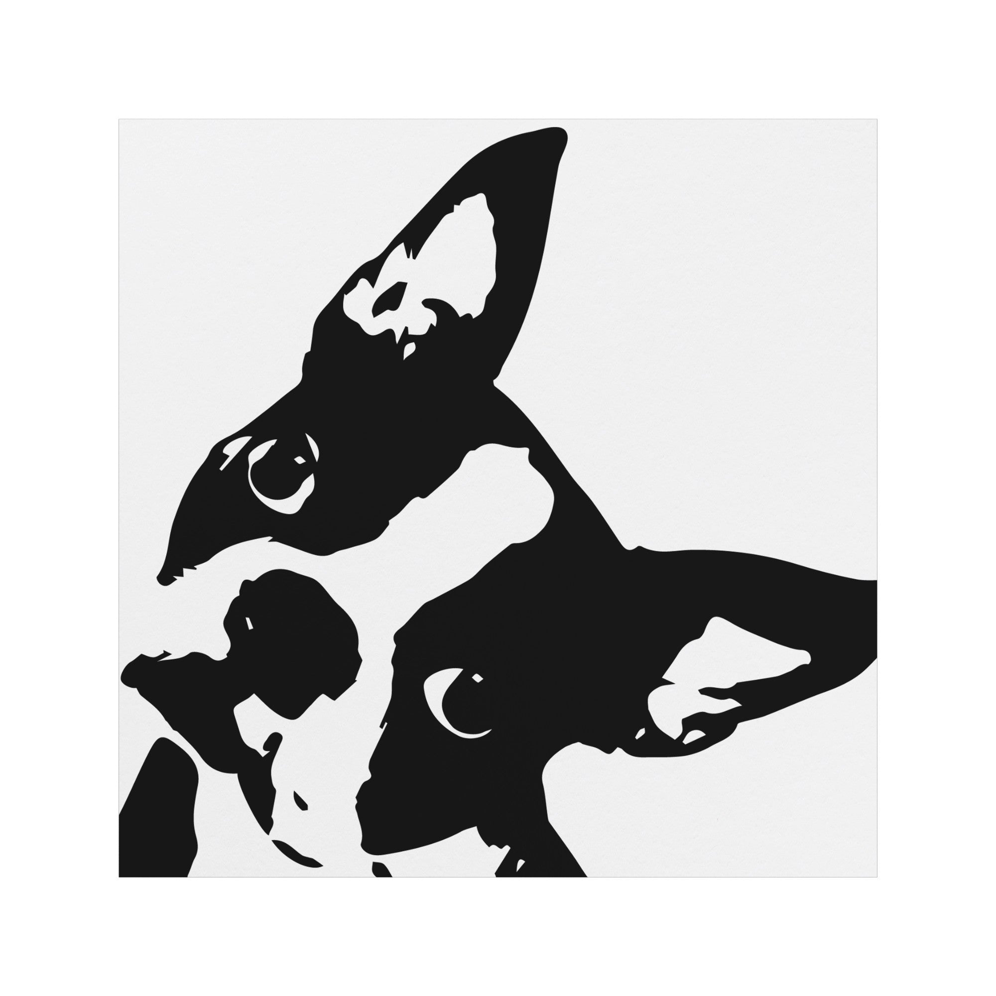 Boston Terrier Head Tilt Magnet