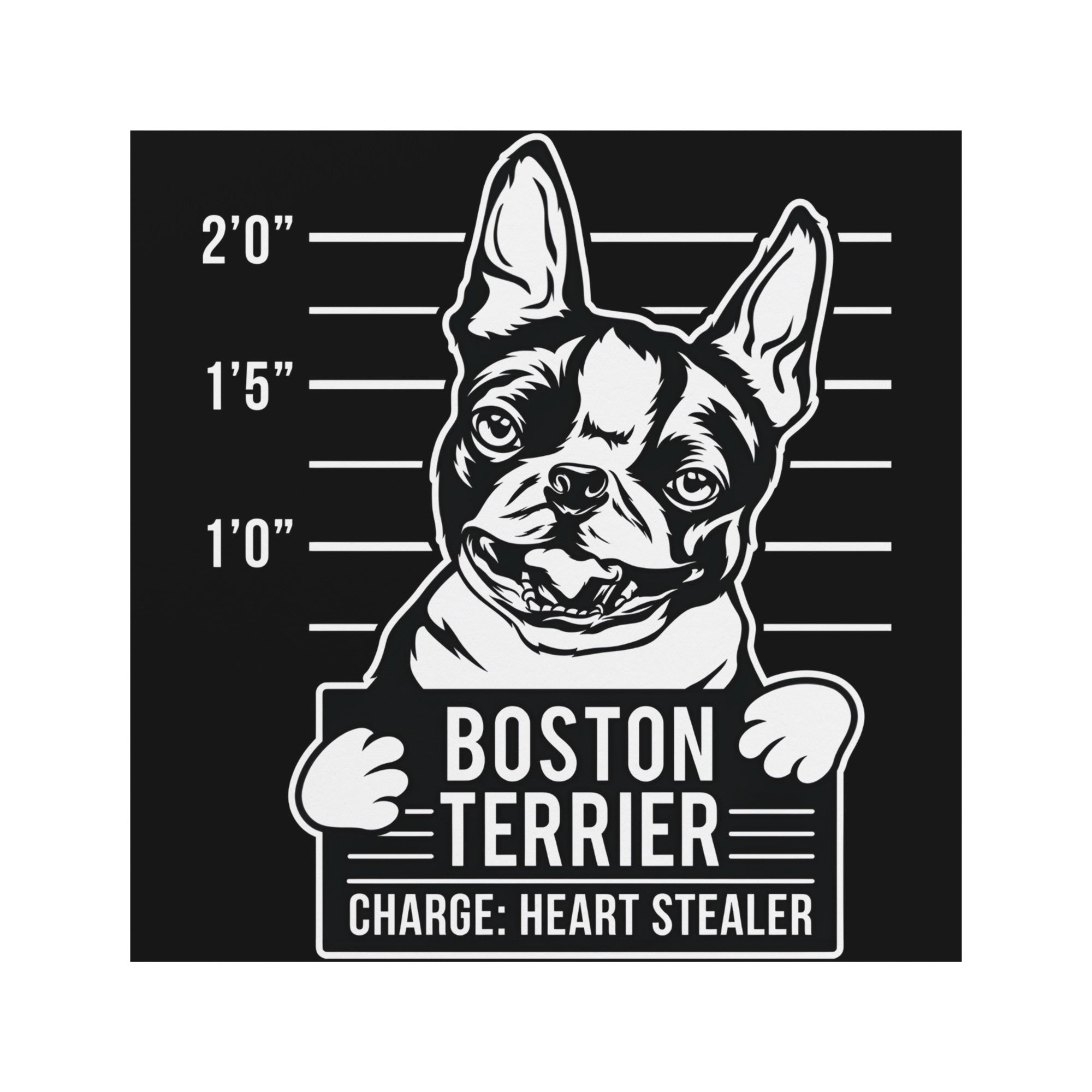 Boston Terrier Heart Stealer Magnet