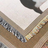 Custom Woven Blanket Using Dog Photo And Name