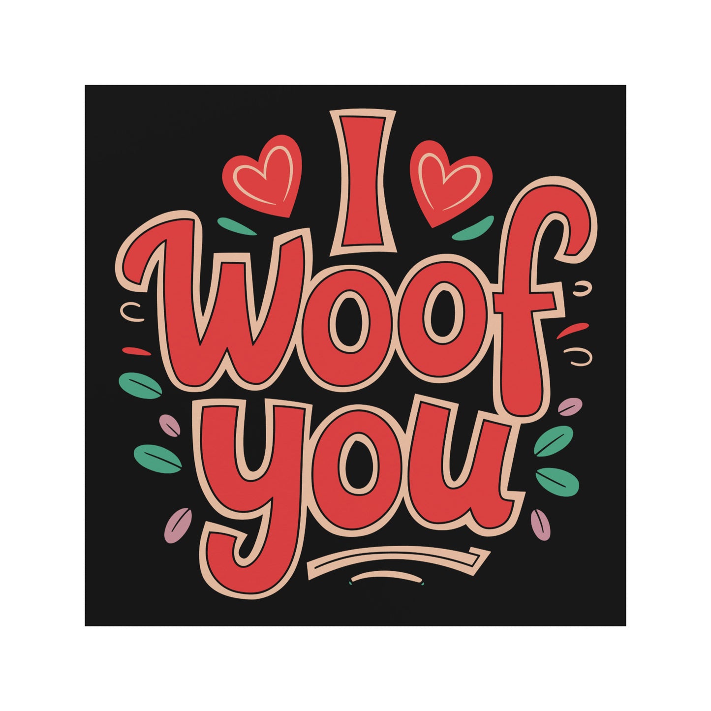 I Woof You Valentine's Day Magnets