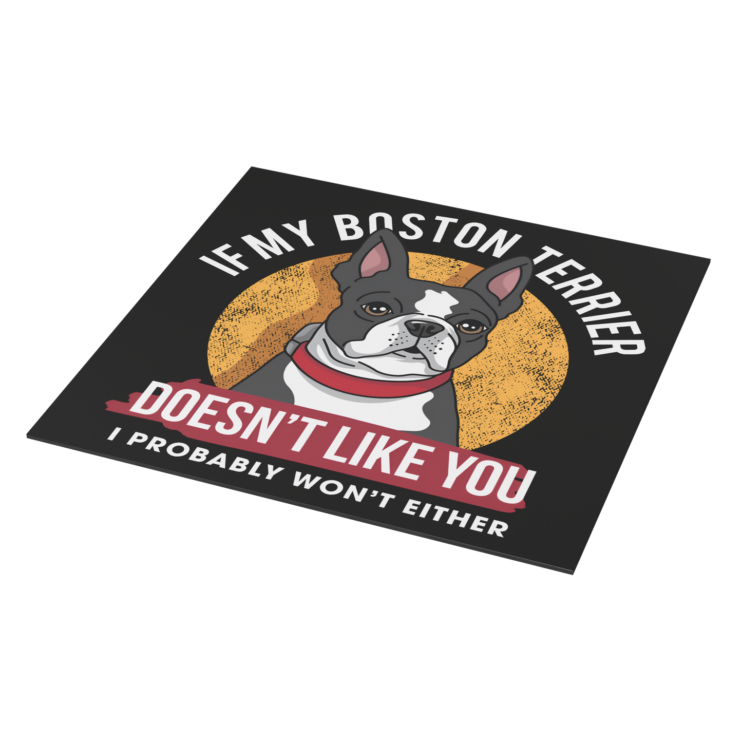 If My Boston Terrier Doesn't Like You I Probably Won't Either Magnet