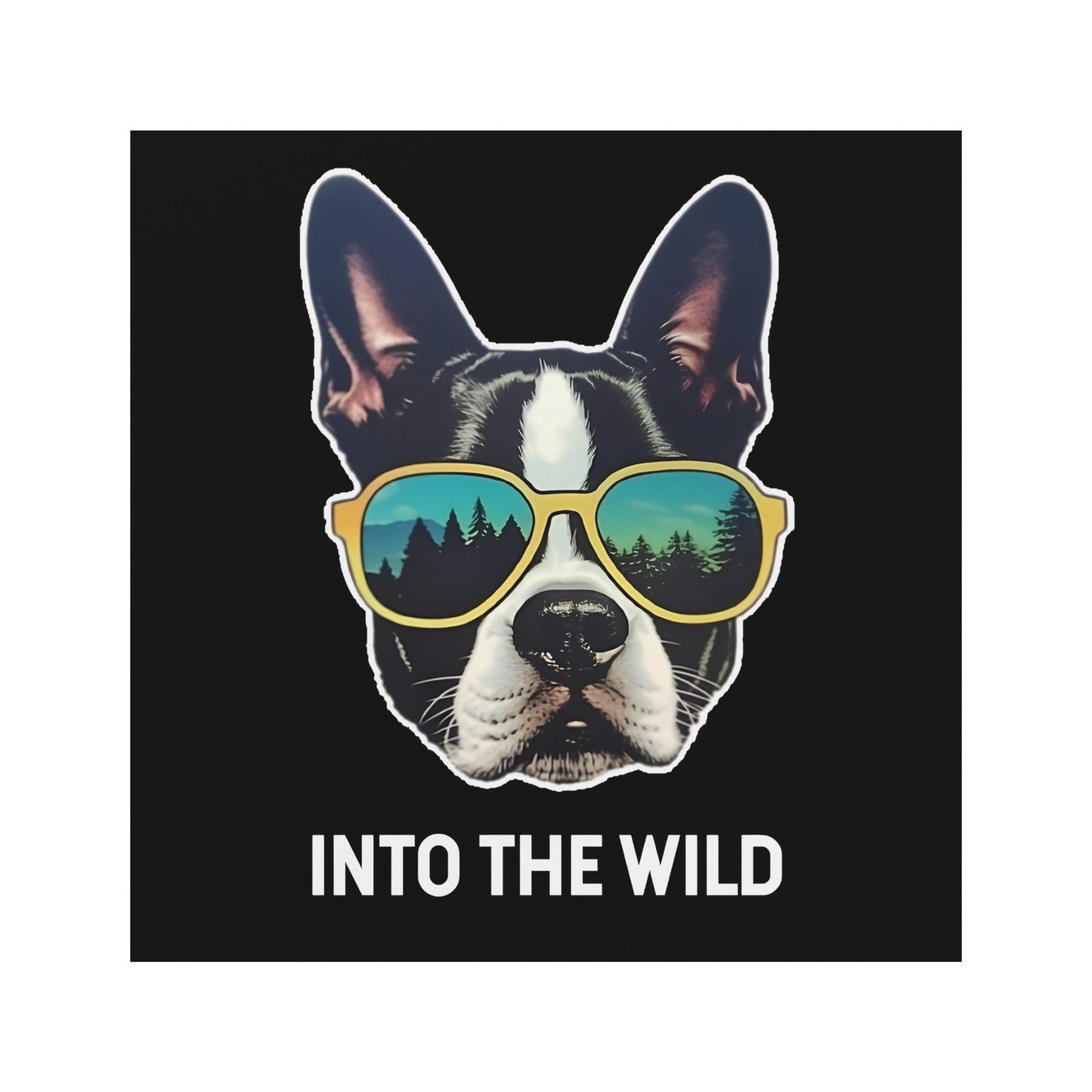 Into The Wild Boston Terrier Magnets
