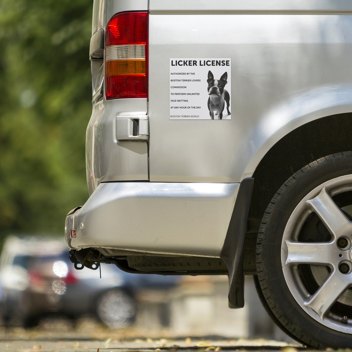 Licker License For Boston Terrier Dog Owners