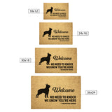 No Need To Knock We Know You're Here The Boston Terrier Outdoor Mat