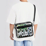 Transparent Boston Terrier Paws and Bones Satchel Set (New 2024)