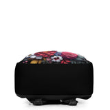 Floral Boston Terrier Dog Minimalist Backpack
