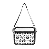 Transparent Boston Terrier Paws and Bones Satchel Set (New 2024)