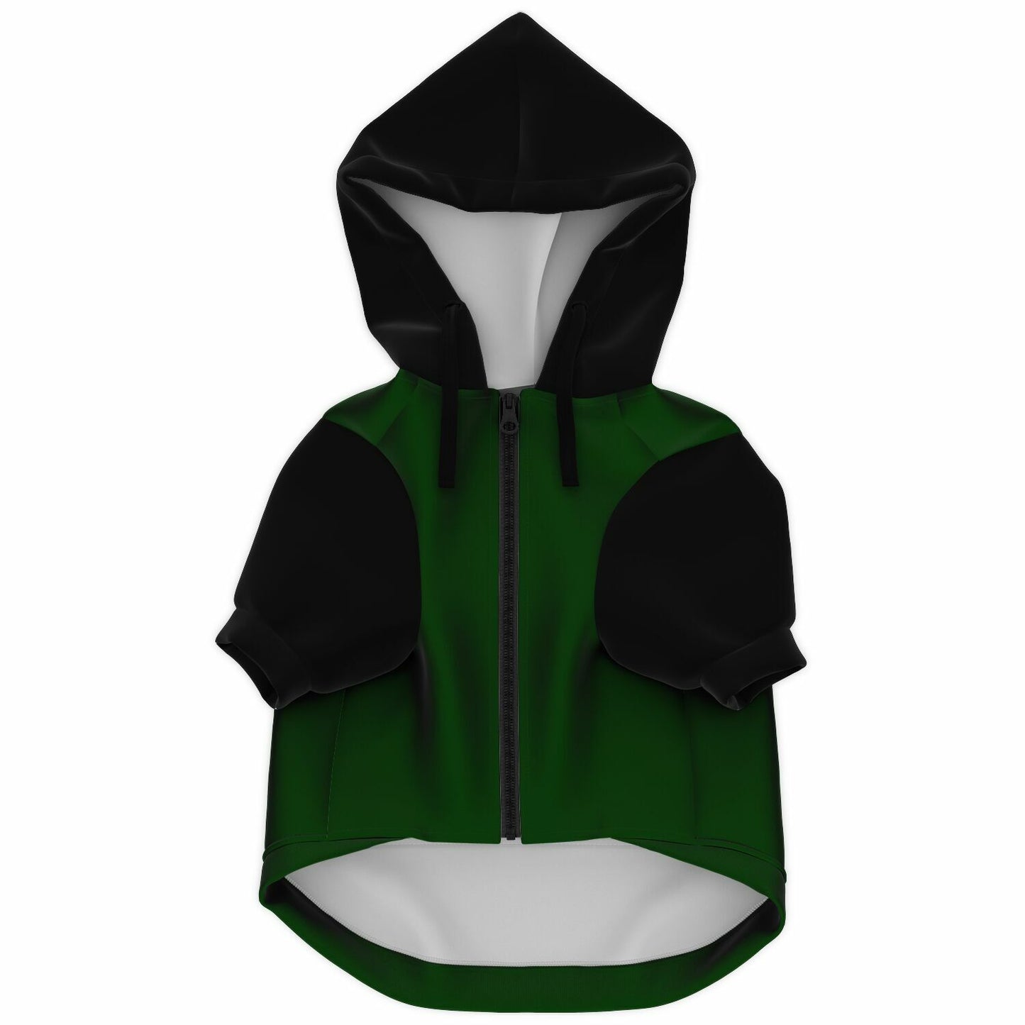I'm A Boston Terrier Not A French Bulldog Zip-Up Dog Hoodie - Green and Black