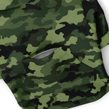 Dog Zip-Up Hoodie - Green Army Camouflage