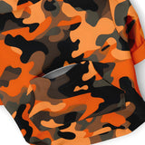 Dog Zip-Up Hoodie - Orange Army Camouflage