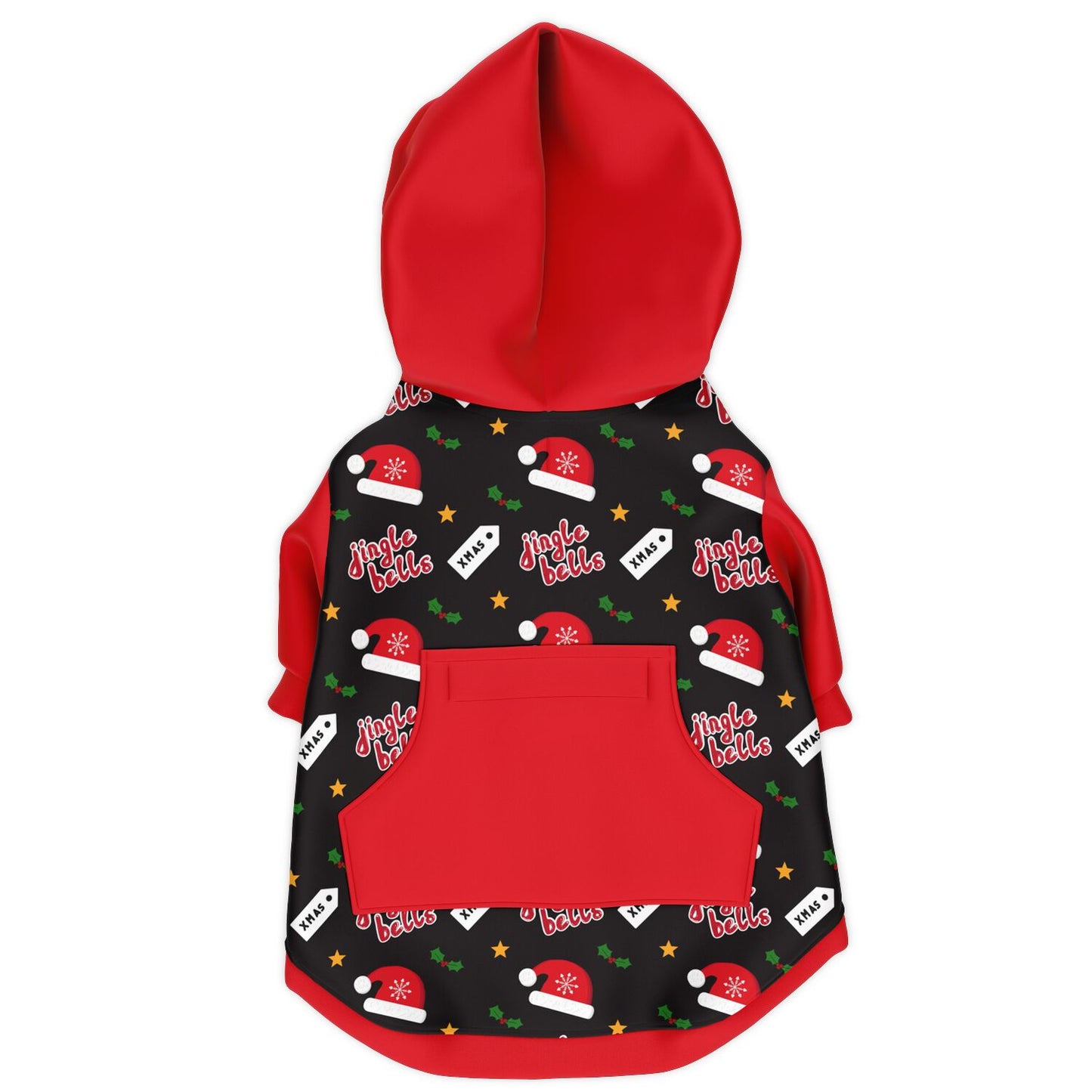 Jingle Bells Xmas Dog Zip-Up Hoodie