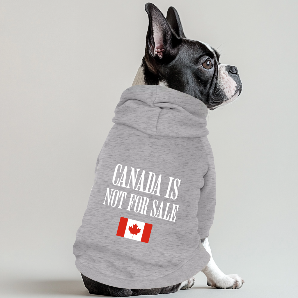 Canada Is Not For Sale 100% Cotton Dog Fleece Hoodie