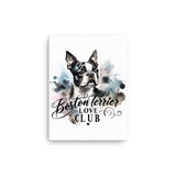 Elegant Watercolor Boston Terrier Art Canvas - Boston Terrier Love Club