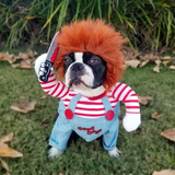 Chucky Dog Costume Halloween Pet Scary Costume
