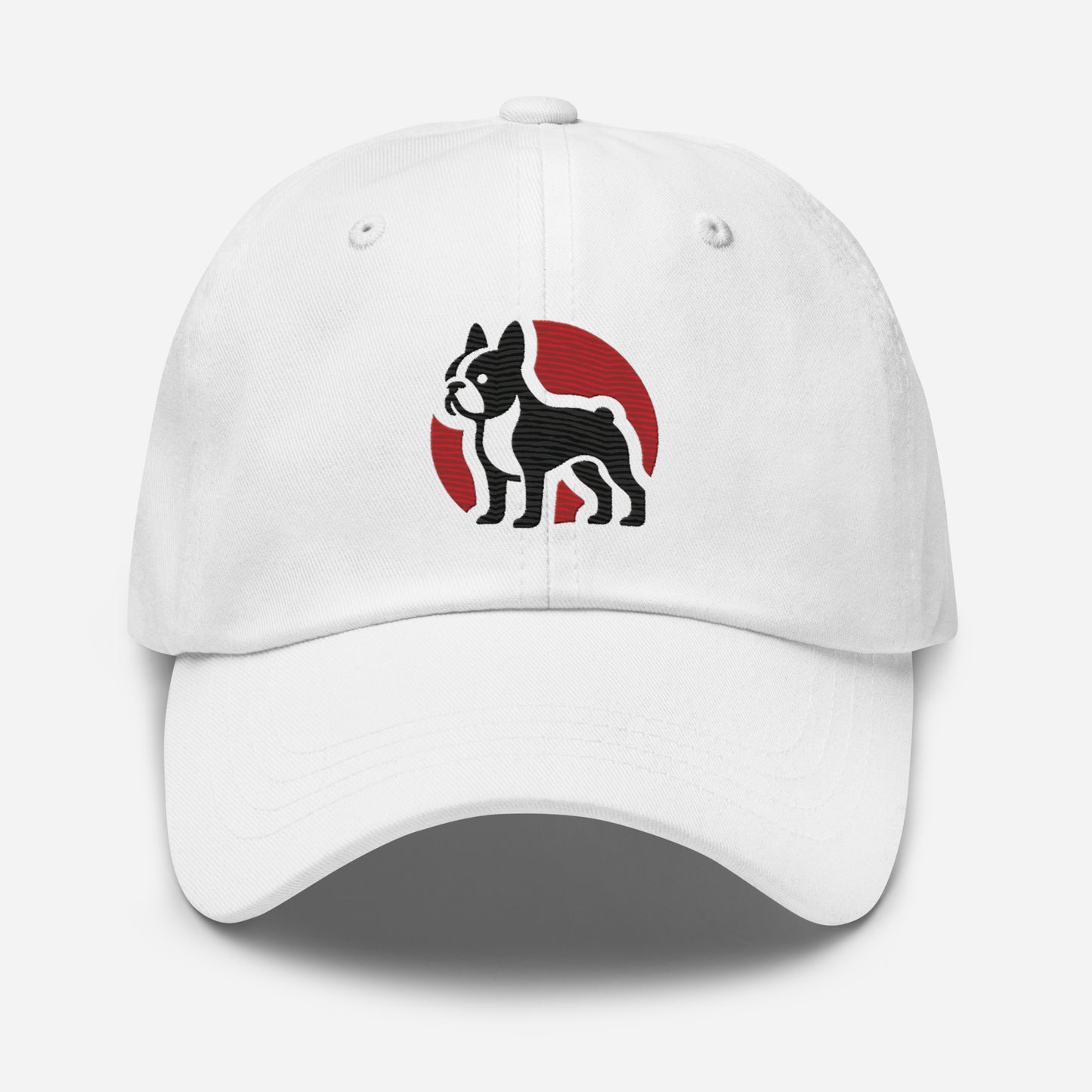 Boston Terrier Silhouette Logo Dad Hat