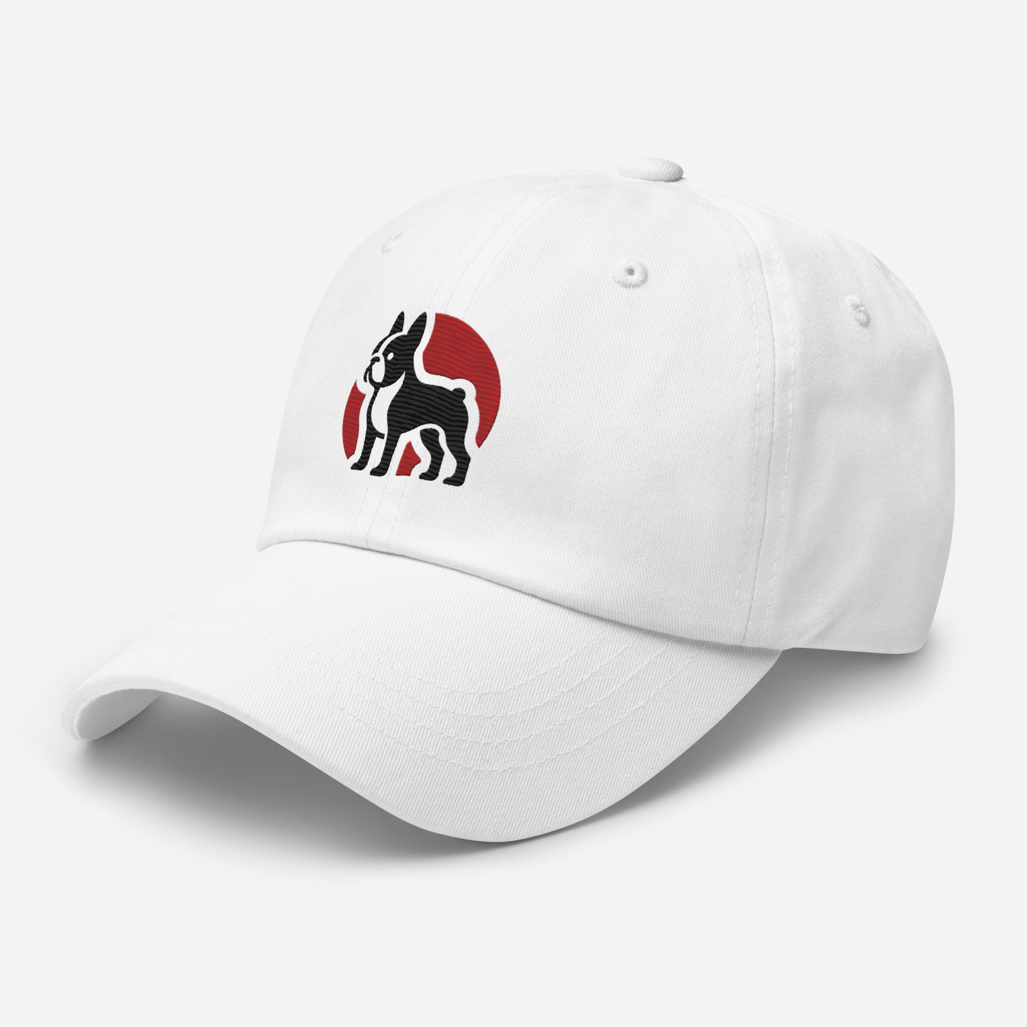 Boston Terrier Silhouette Logo Dad Hat