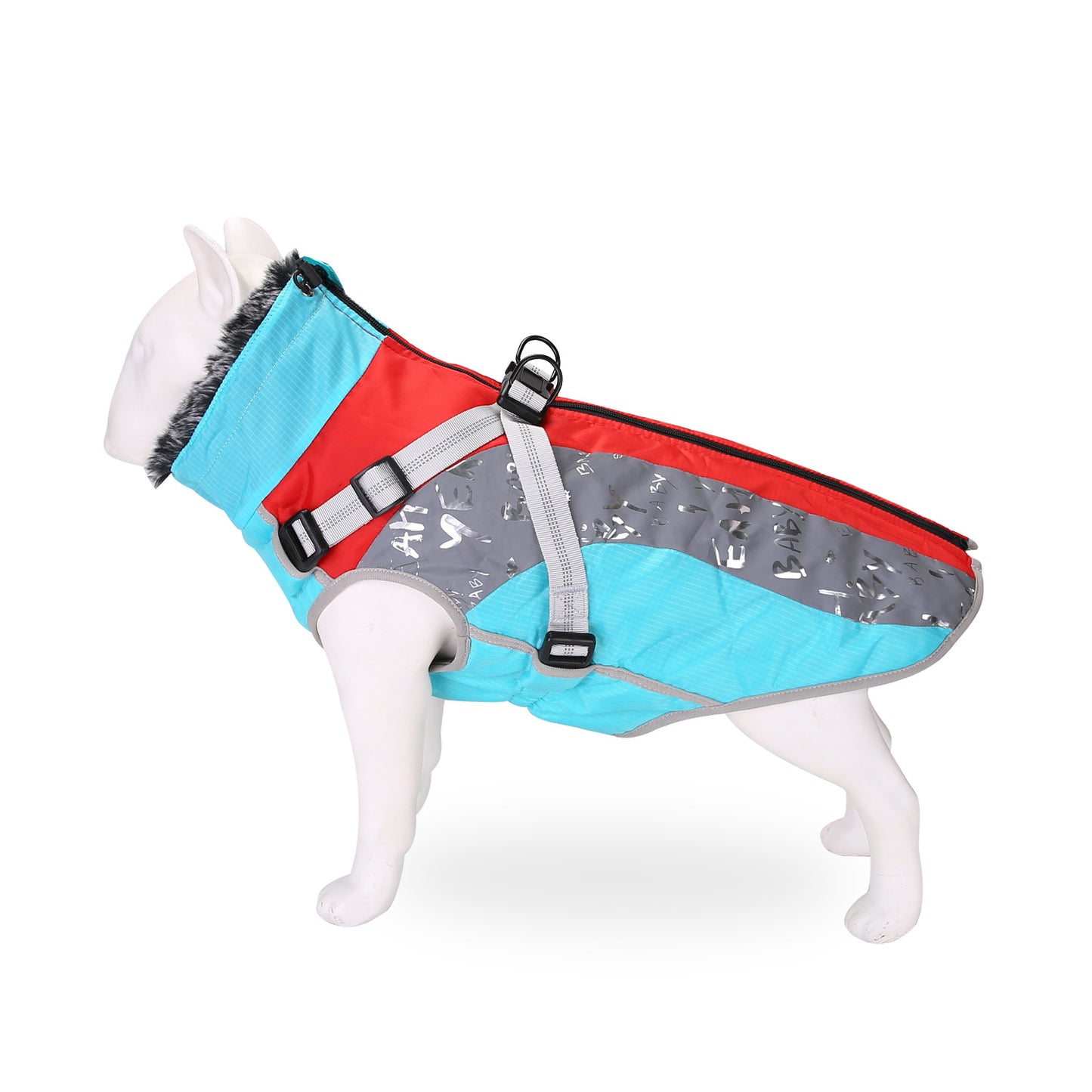 Dog Windproof Cotton-padded Polar Fleece Coat