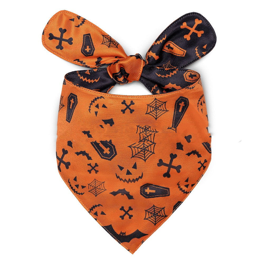 Halloween Dog Bandanas Double Layer