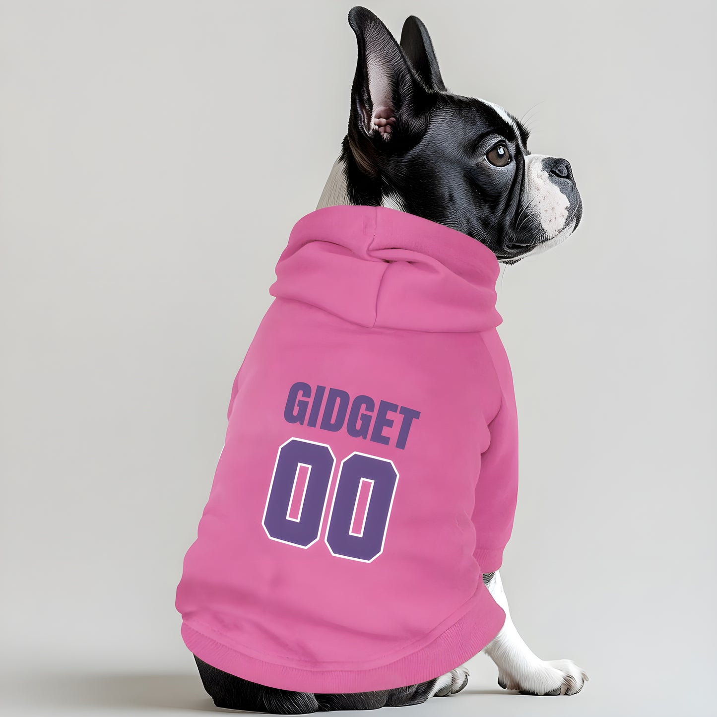 Personalized Boston Terrier Hoodies with Custom Name and Number - Stylish, Cozy and Premium 100% Cotton