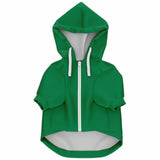 I'm On The Naughty List Christmas Dog Zip-Up Hoodie - Green