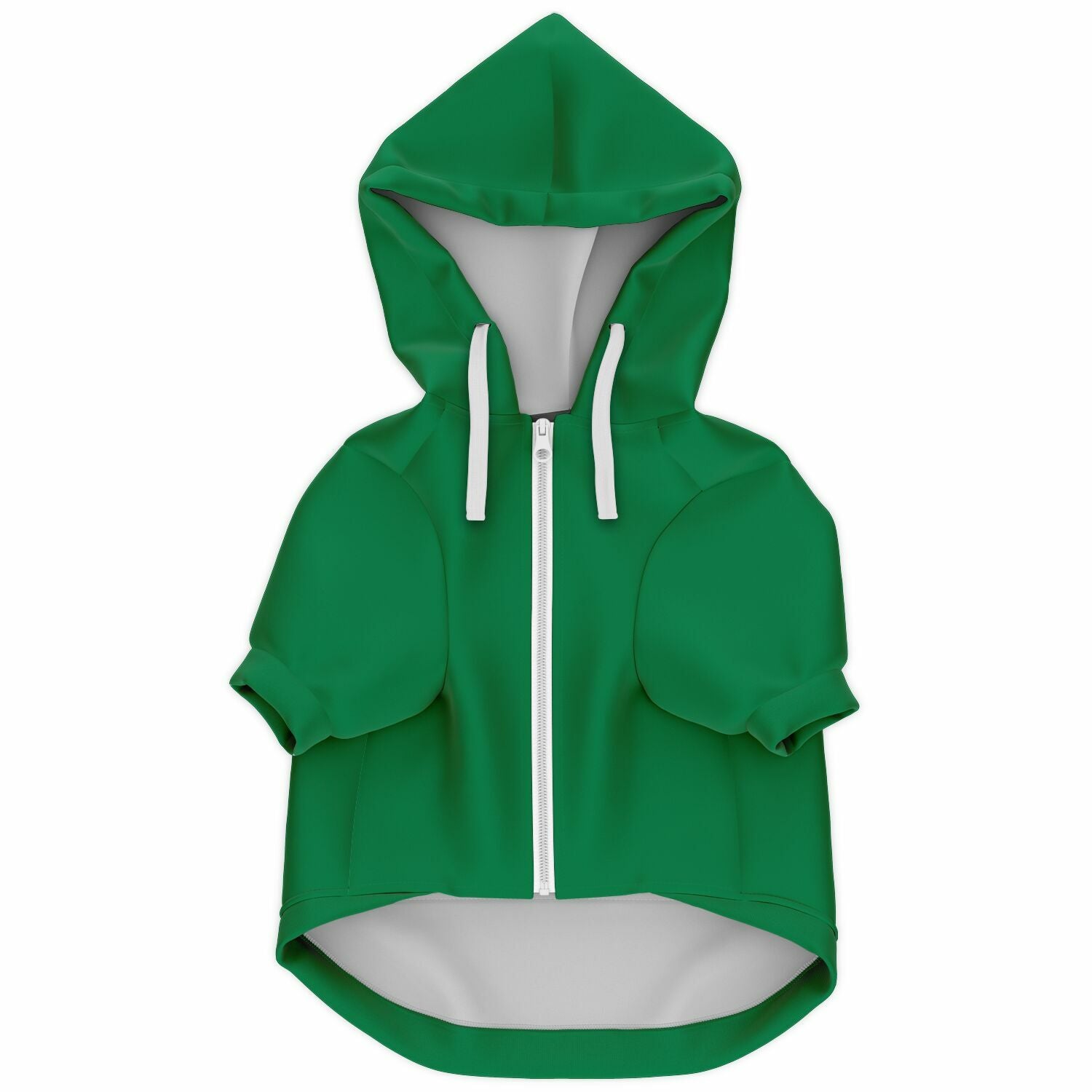 I'm On The Naughty List Christmas Dog Zip-Up Hoodie - Green