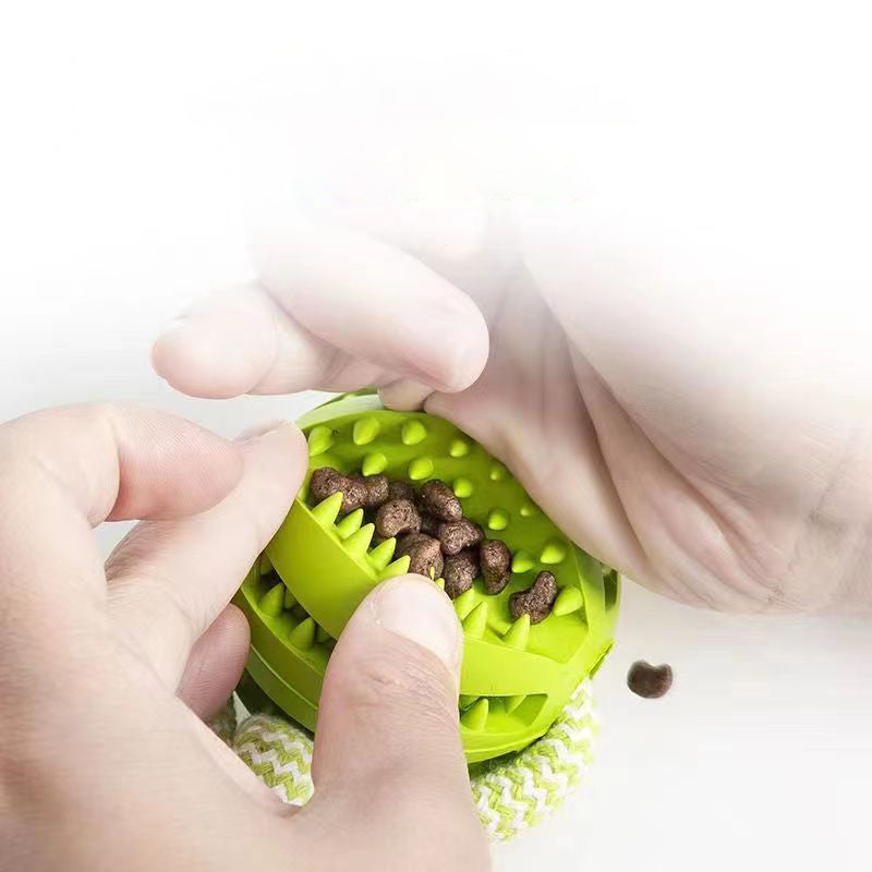 Dog Treat Ball Chewing Toy Resistant Rubber