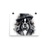 Boston Terrier Gentleman on Poster