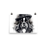 Boston Terrier Gentleman on Poster