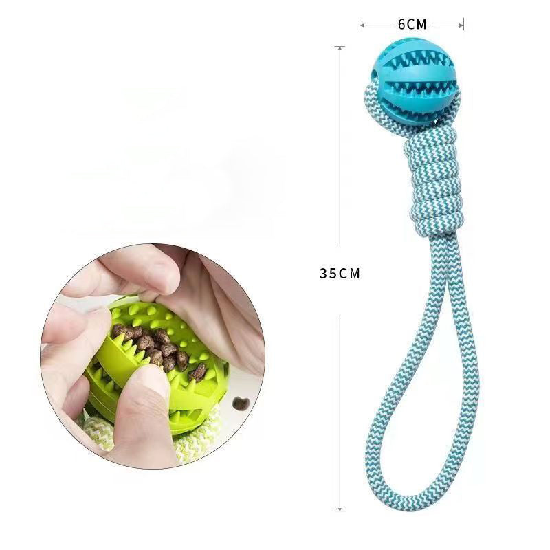 Dog Treat Ball Chewing Toy Resistant Rubber