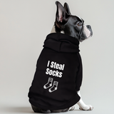 I Steal Socks 100% Cotton Dog Fleece Hoodie