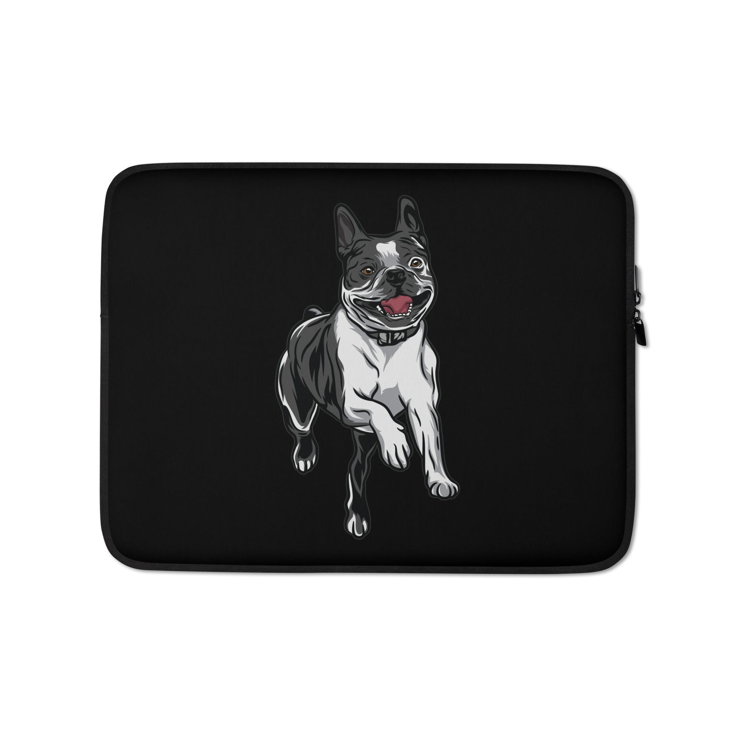 Happy Boston Terrier Dog Laptop or Tablet Sleeve