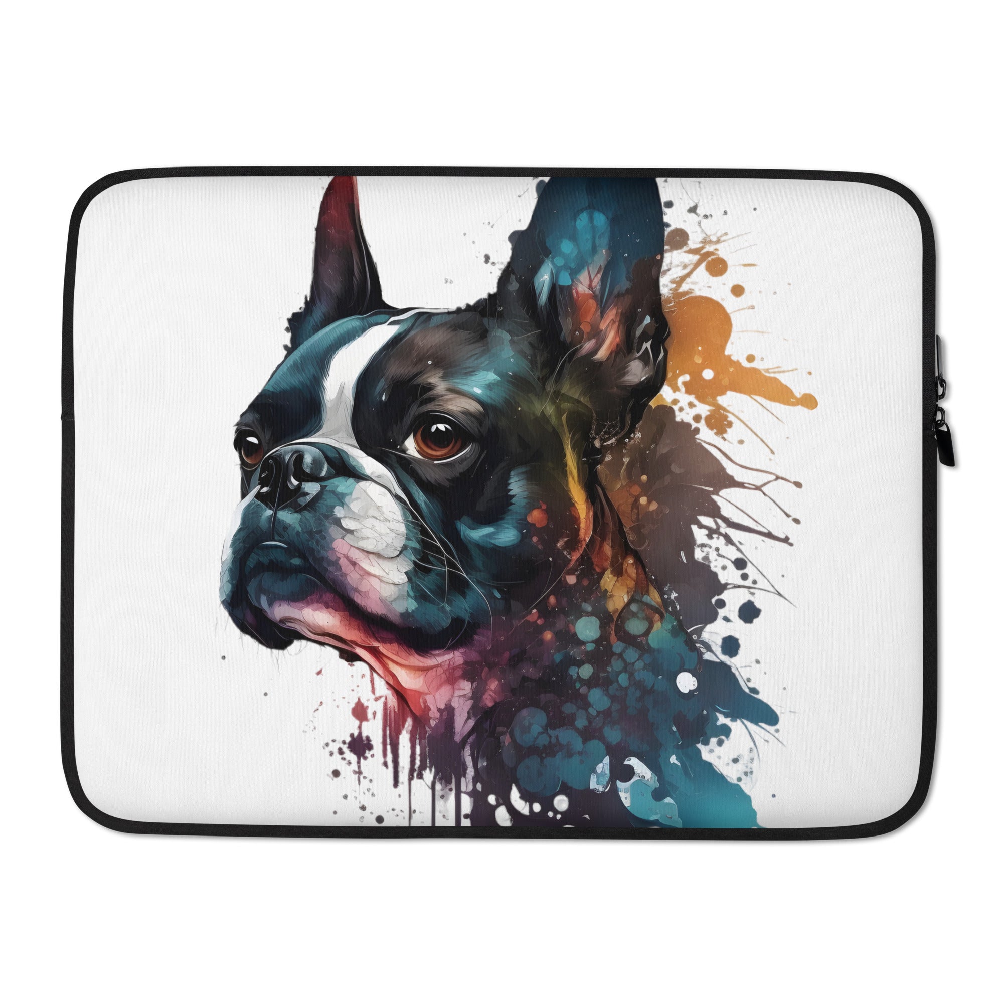 Boston Terrier Art Laptop or iPad Sleeve