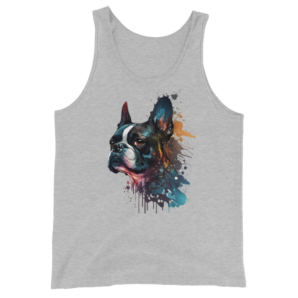 Boston Terrier Art Unisex Tank Top