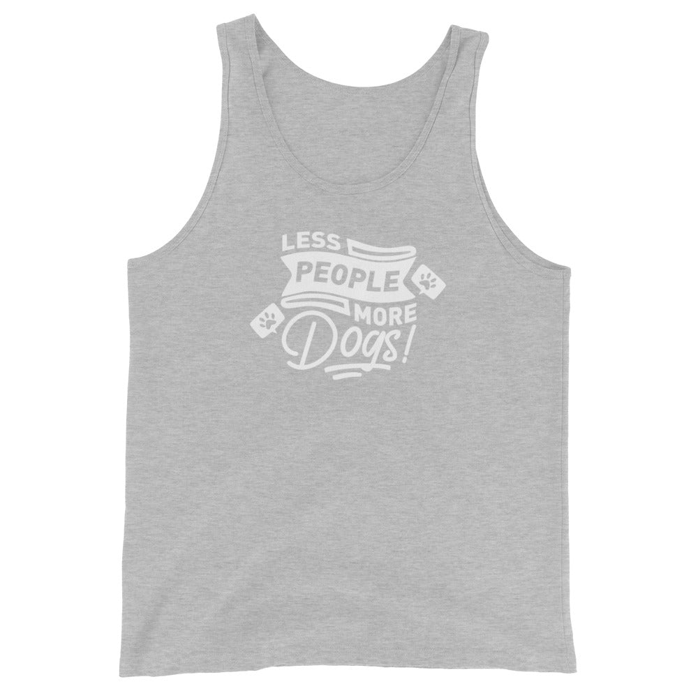 Less People More Dogs Unisex Tank Top