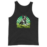 Boston Terrier Dog Running Free Unisex Tank Top